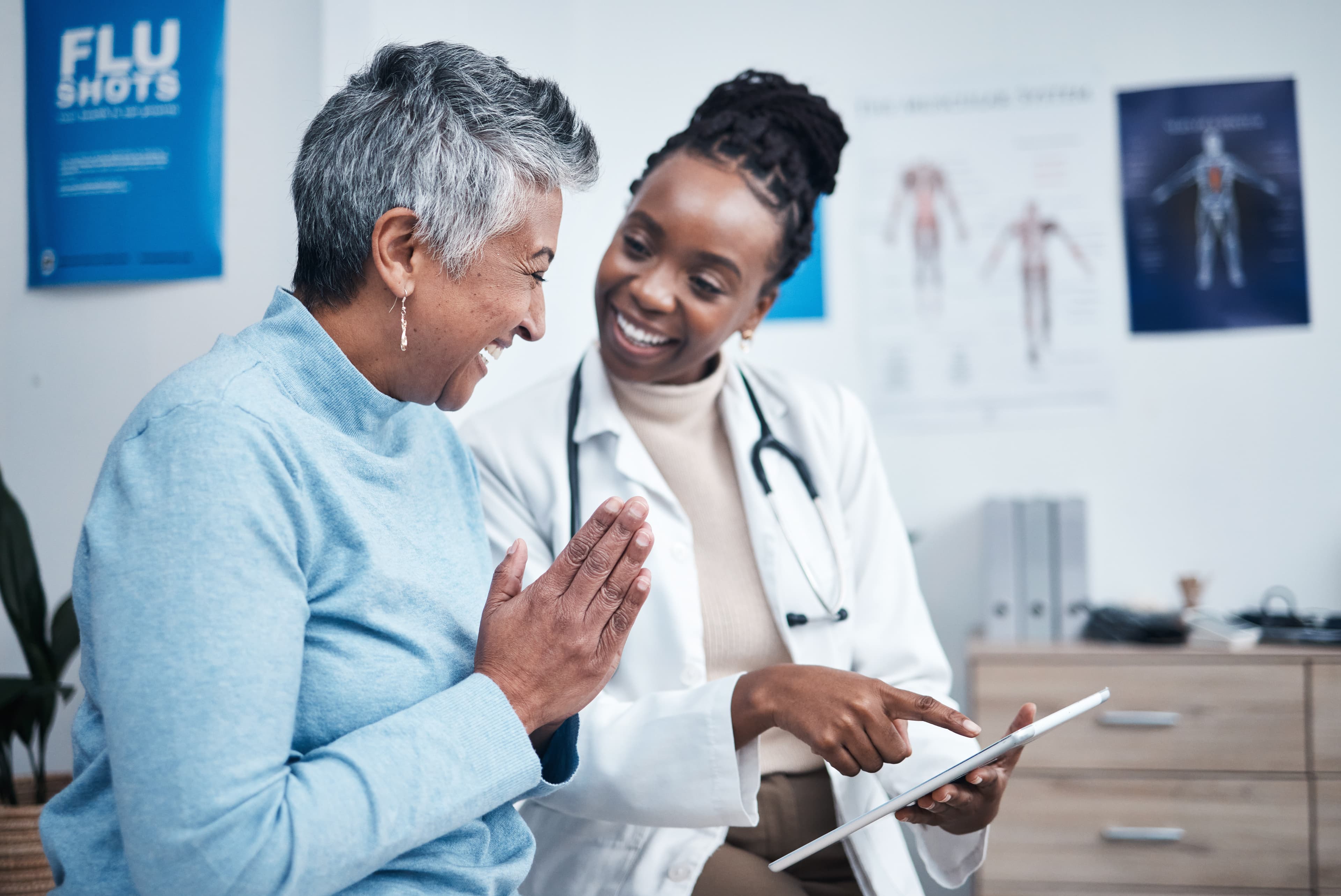 Doctor consulting with a patient on chronic disease management